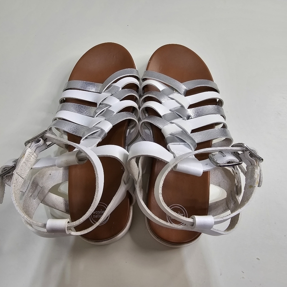 Wonder Nation Strappy Gladiator Sandals Size Girl's 2 - Picture 6 of 12